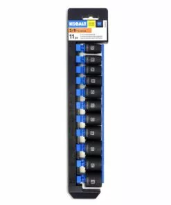 Kobalt 11-Piece Metric 3/8-in Drive Set 6-Point Impact Socket Set - Hand Tools