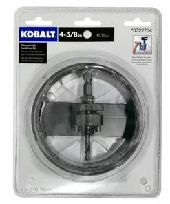 Kobalt 4-3/8-in Carbide-Grit Arbored Recessed Lighting Hole Saw - Power Tool Accessories