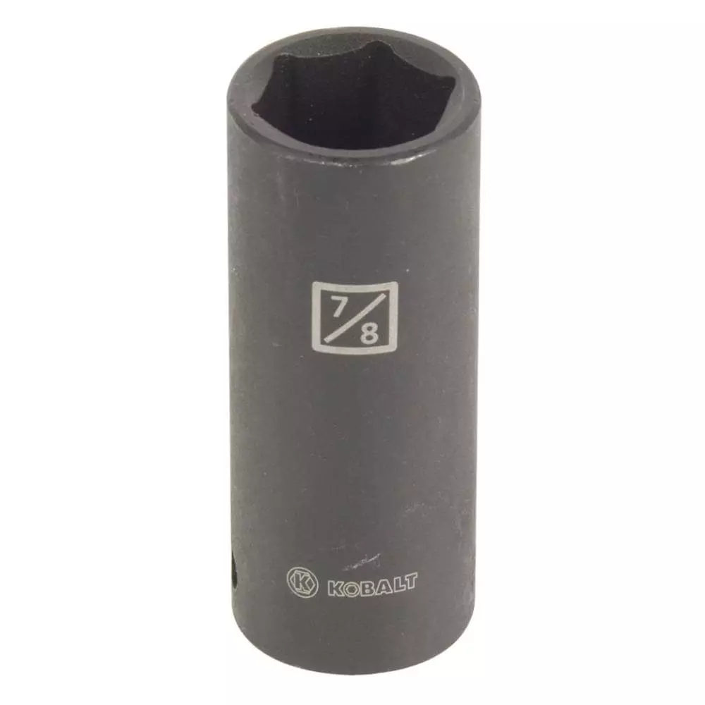 Kobalt Standard (SAE) 1/2-in Drive 7/8-in 6-Point Impact Socket - Hand Tools