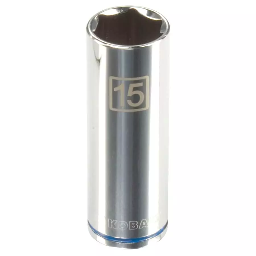 Kobalt Metric 3/8-in Drive 6-point 15-mm Deep Socket - Hand Tools