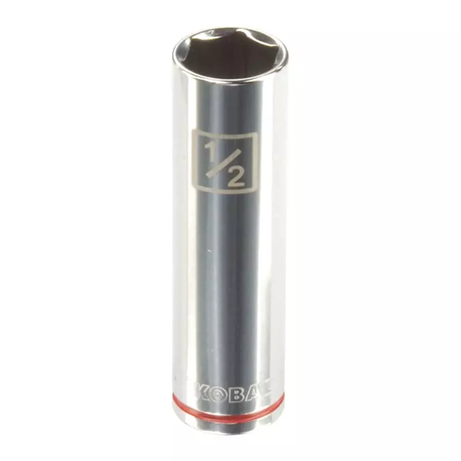 Kobalt Standard (SAE) 3/8-in Drive 6-point 1/2-in Deep Socket - Hand Tools