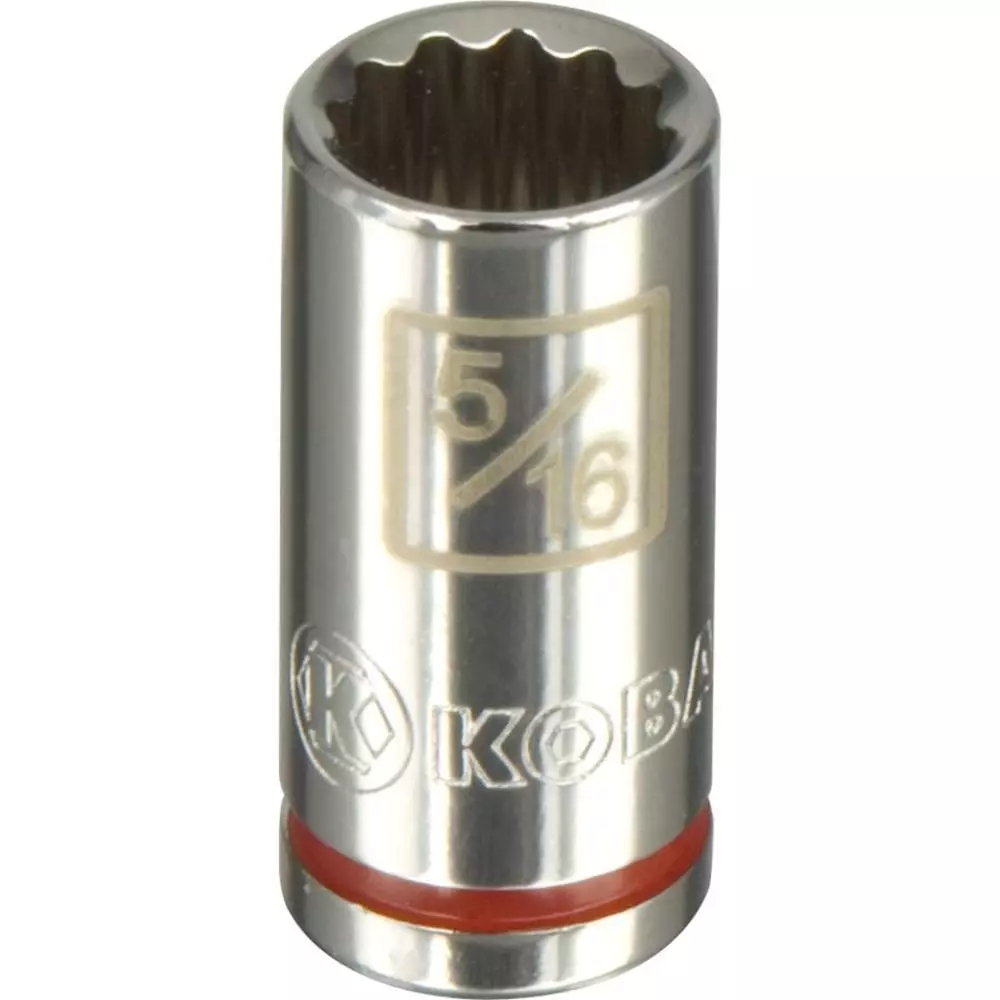 Kobalt Standard (SAE) 1/4-in Drive 12-point 5/16-in Shallow Socket - Hand Tools