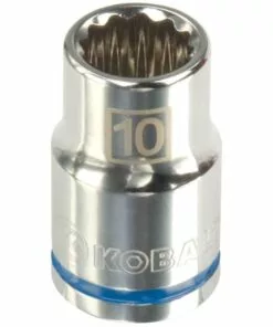 Kobalt Metric 3/8-in Drive 12-point 10-mm Shallow Socket - Hand Tools