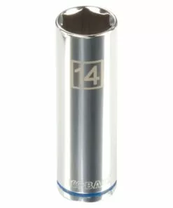 Kobalt Metric 3/8-in Drive 6-point 14-mm Deep Socket - Hand Tools