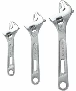 Kobalt 3-Piece Chrome Vanadium Steel Adjustable Wrench Set - Hand Tools