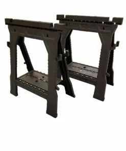 Kobalt 2-Pack 4.1-in W x 32-in H Plastic Saw Horse (1000-lb Capacity) - Tool Storage & Work Benches