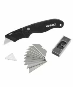 Kobalt Speed Release 10-Blade Folding Utility Knife with On Tool Blade Storage - Hand Tools