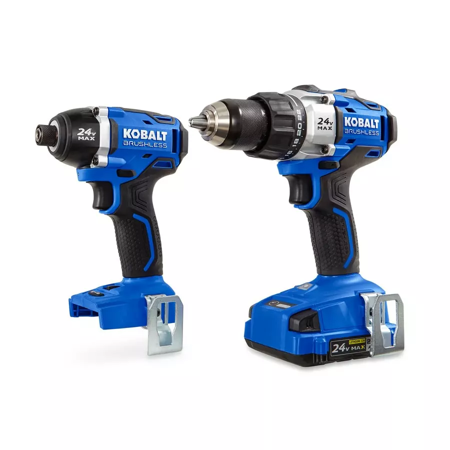 Kobalt 2-Tool 24-Volt Max Brushless Power Tool Combo Kit with Soft Case (1-Battery Included and Charger Included) - Power Tools - Image 2
