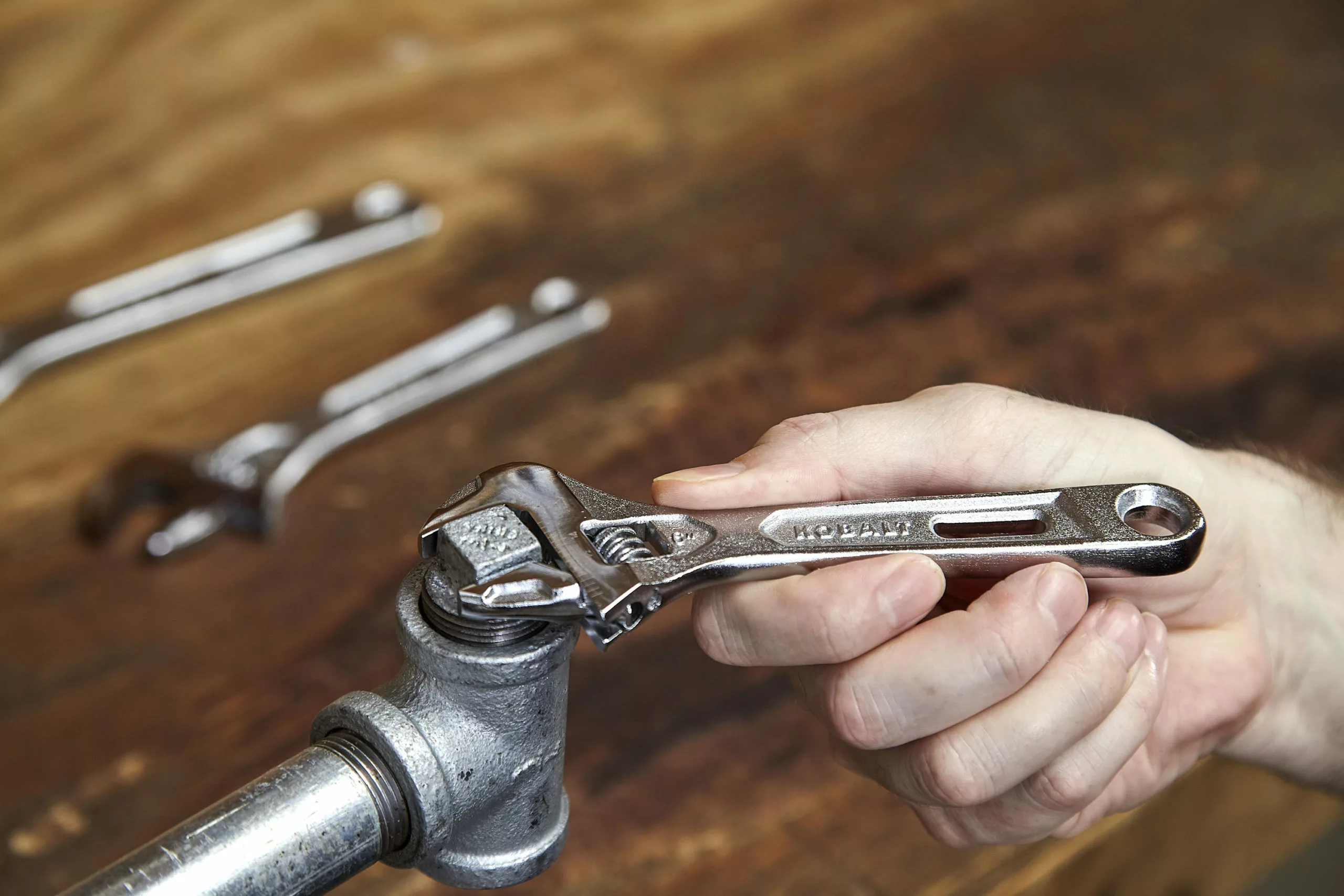 Kobalt 3-Piece Chrome Vanadium Steel Adjustable Wrench Set - Hand Tools - Image 3