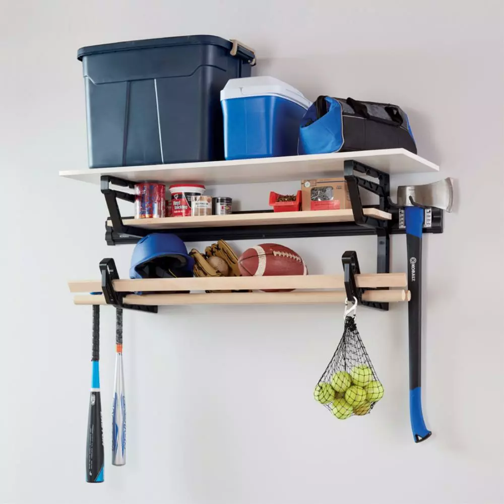 Kobalt 34-in Black Plastic Multipurpose Storage Rail - Garage Organization - Image 6