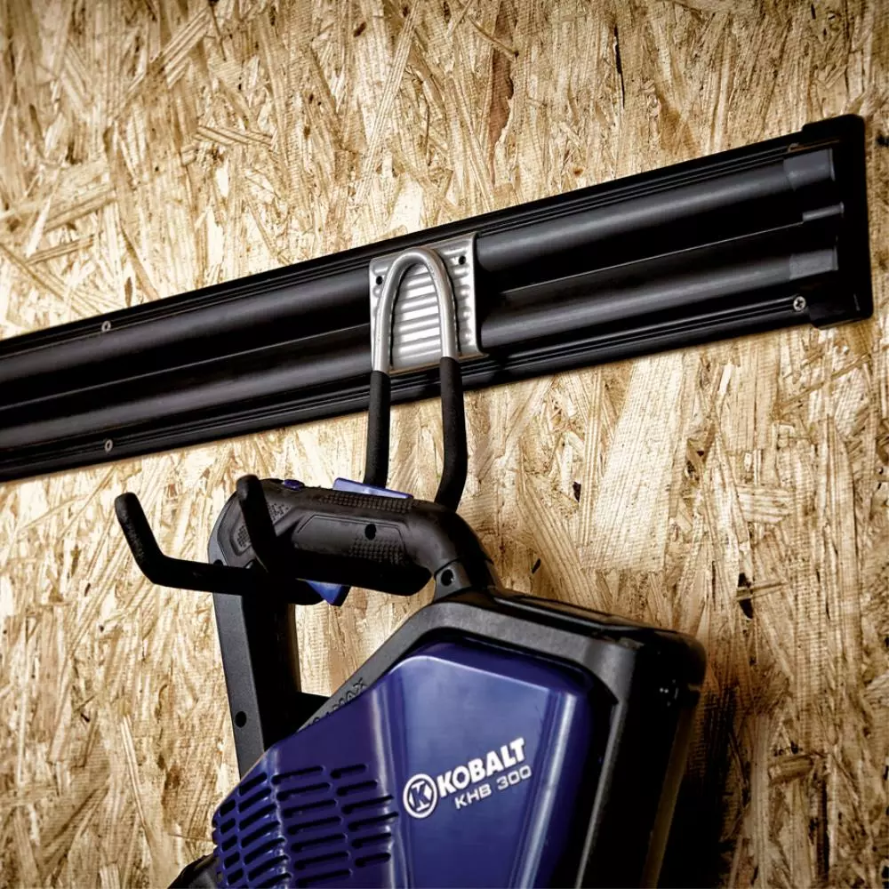 Kobalt 34-in Black Plastic Multipurpose Storage Rail - Garage Organization - Image 5