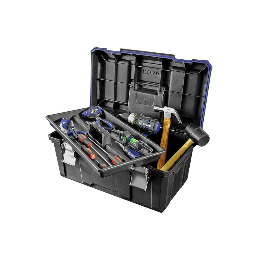 Kobalt Zerust 22-in Black Plastic Lockable Tool Box - Tool Storage & Work Benches - Image 4