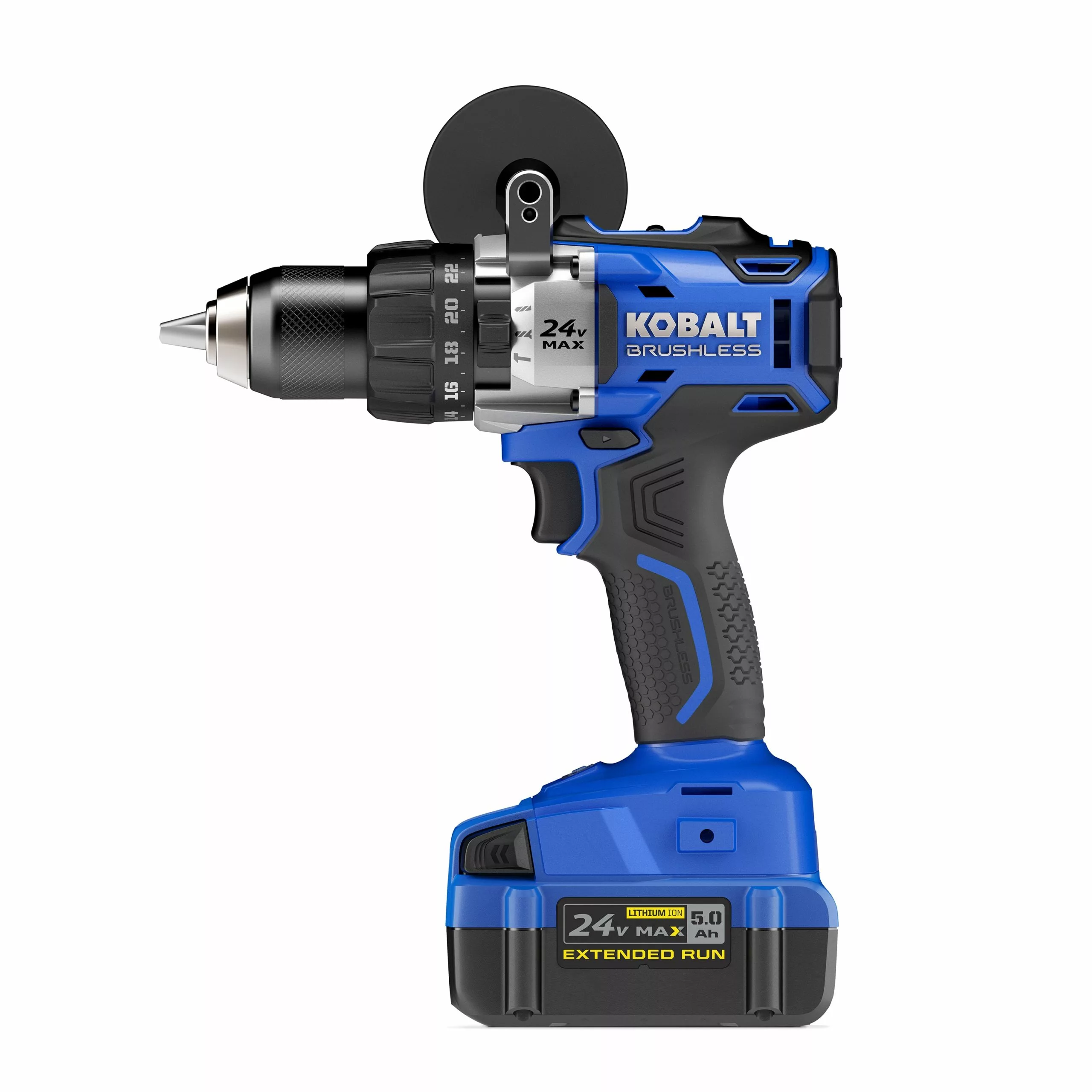 Kobalt 1/2-in 24-volt Max Variable Speed Brushless Cordless Hammer Drill (1-Battery Included) - Power Tools