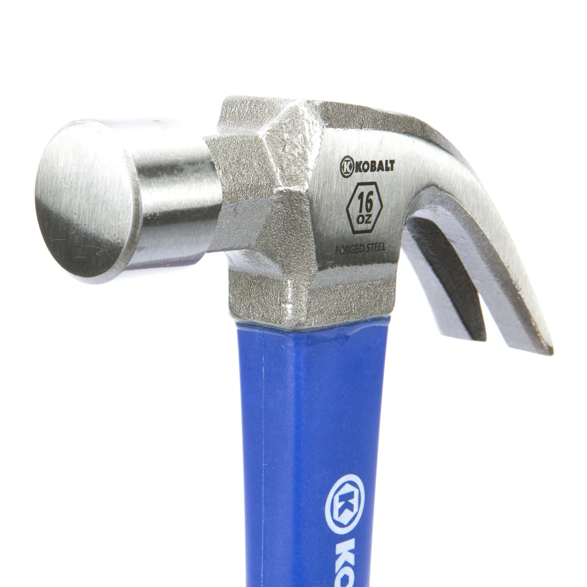 Kobalt 16-oz Smooth Face Steel Head Fiberglass Claw Hammer - Hand Tools - Image 5