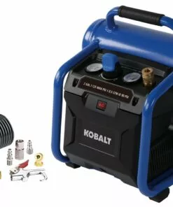 Kobalt 2-Gallon Single Stage Portable Electric Twin Stack Air Compressor - Air Tools & Compressors