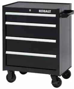 Kobalt 26.5-in W x 34-in H 4-Drawer Steel Tool Cabinet (Black) - Tool Storage & Work Benches