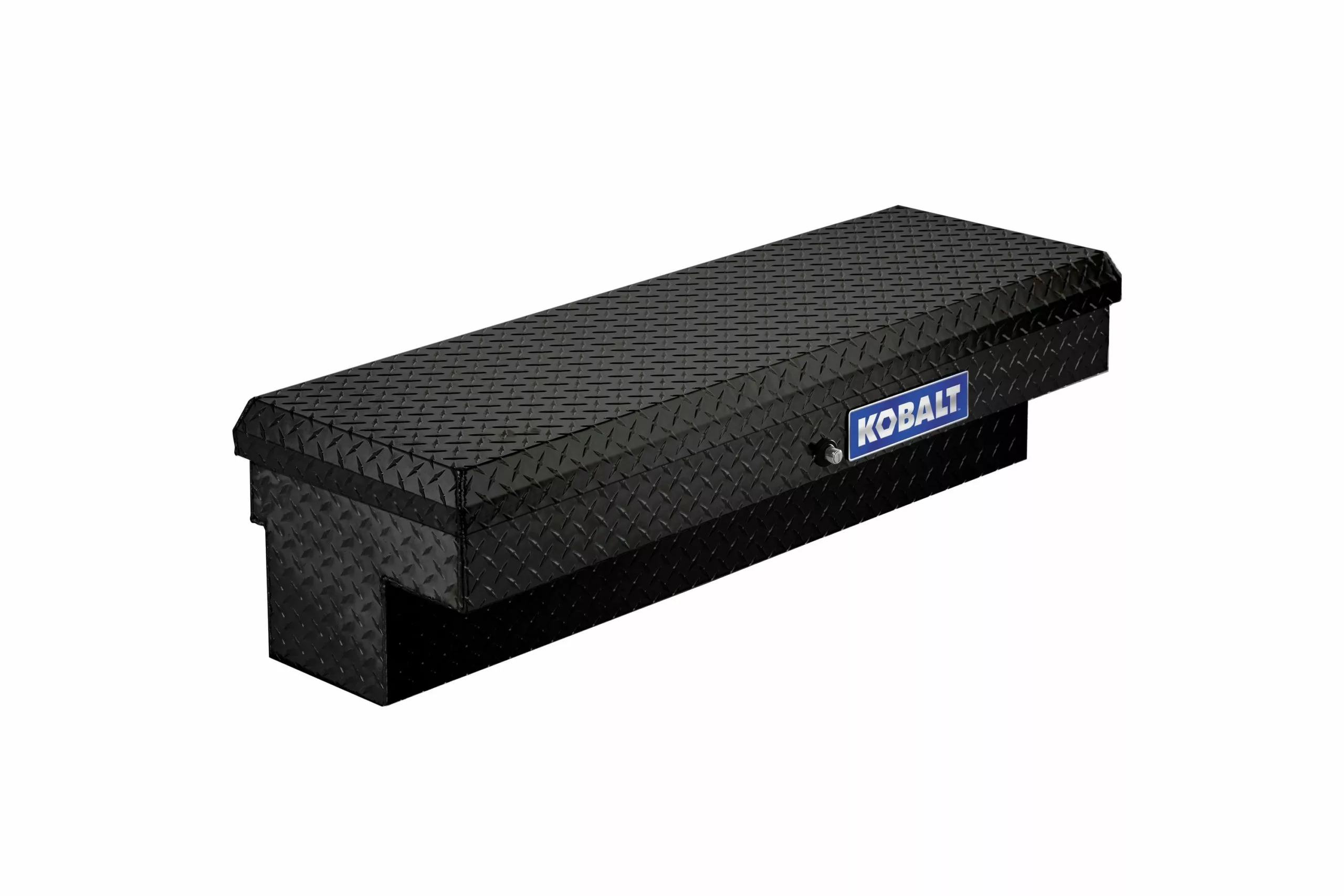 Kobalt 46.9-in x 15.8-in x 13-in Black Aluminum Crossover Truck Tool Box - Cargo Management