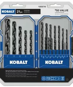 Kobalt Set High-speed Steel Round Shank Screwdriver Bit Set (21-Piece) - Power Tool Accessories