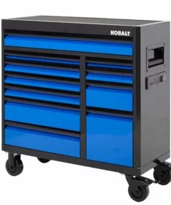 Kobalt 3000 Series 41-in W x 41-in H 11-Drawer Steel Rolling Tool Cabinet (Black) - Tool Storage & Work Benches