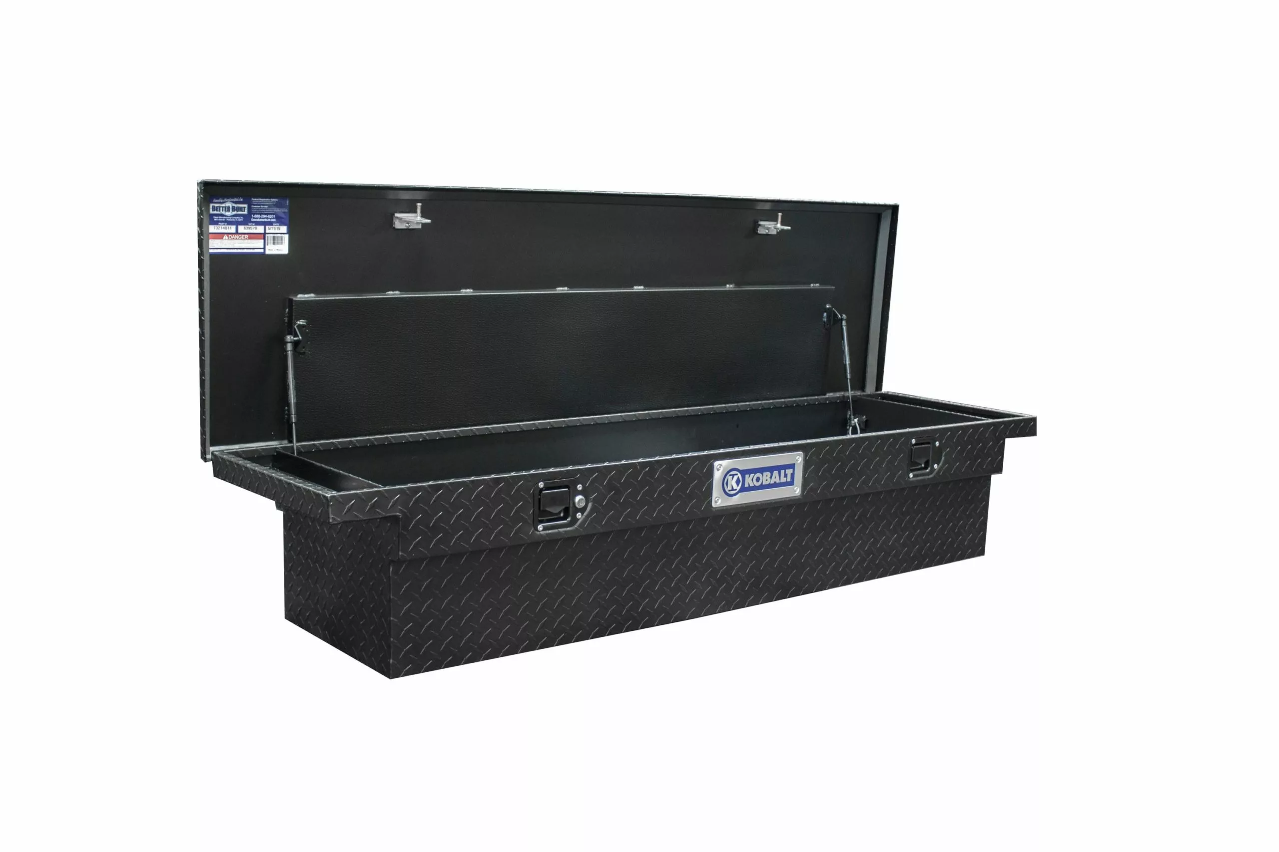 Kobalt 69-in x 20-in x 13-in Matte Black Powder-Coat Aluminum Crossover Truck Tool Box - Cargo Management - Image 2