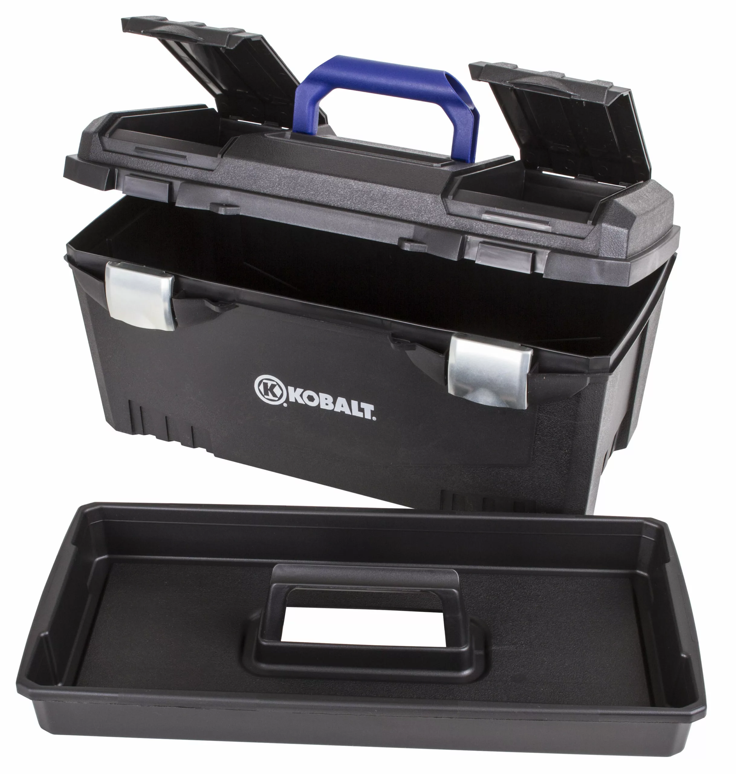 Kobalt 20-in Black Plastic Lockable Tool Box - Tool Storage & Work Benches - Image 3
