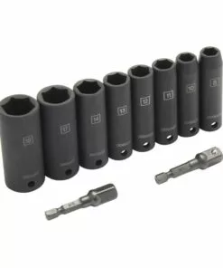 Kobalt 10-Piece Metric 3/8-in Drive Set 6-Point Impact Socket Set - Hand Tools