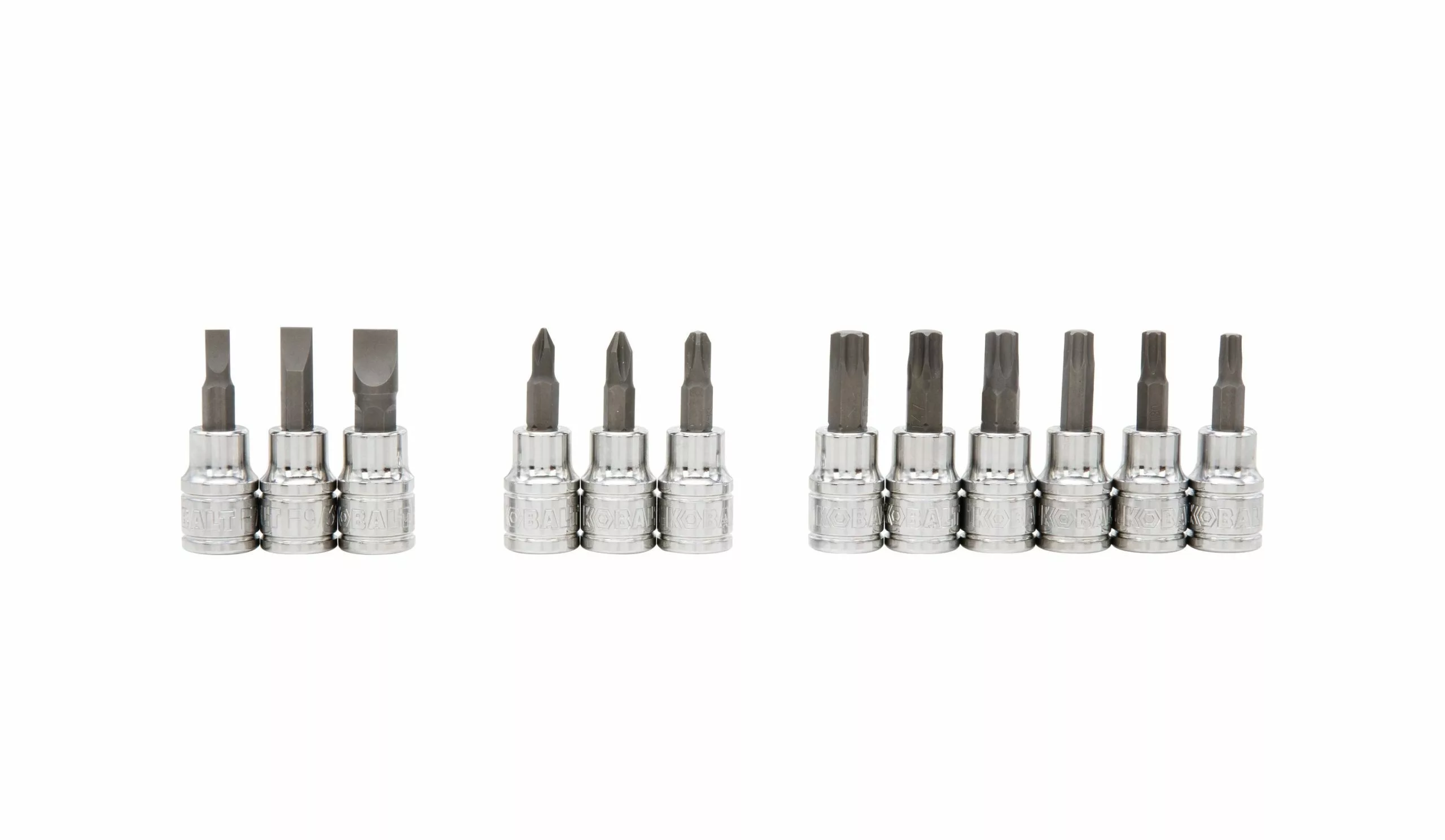 Kobalt 42-Piece 3/8-in Drive Set Hex; Torx; Phillips; Flathead Bit Standard (SAE) and Metric Combination Driver Socket Set - Hand Tools - Image 4