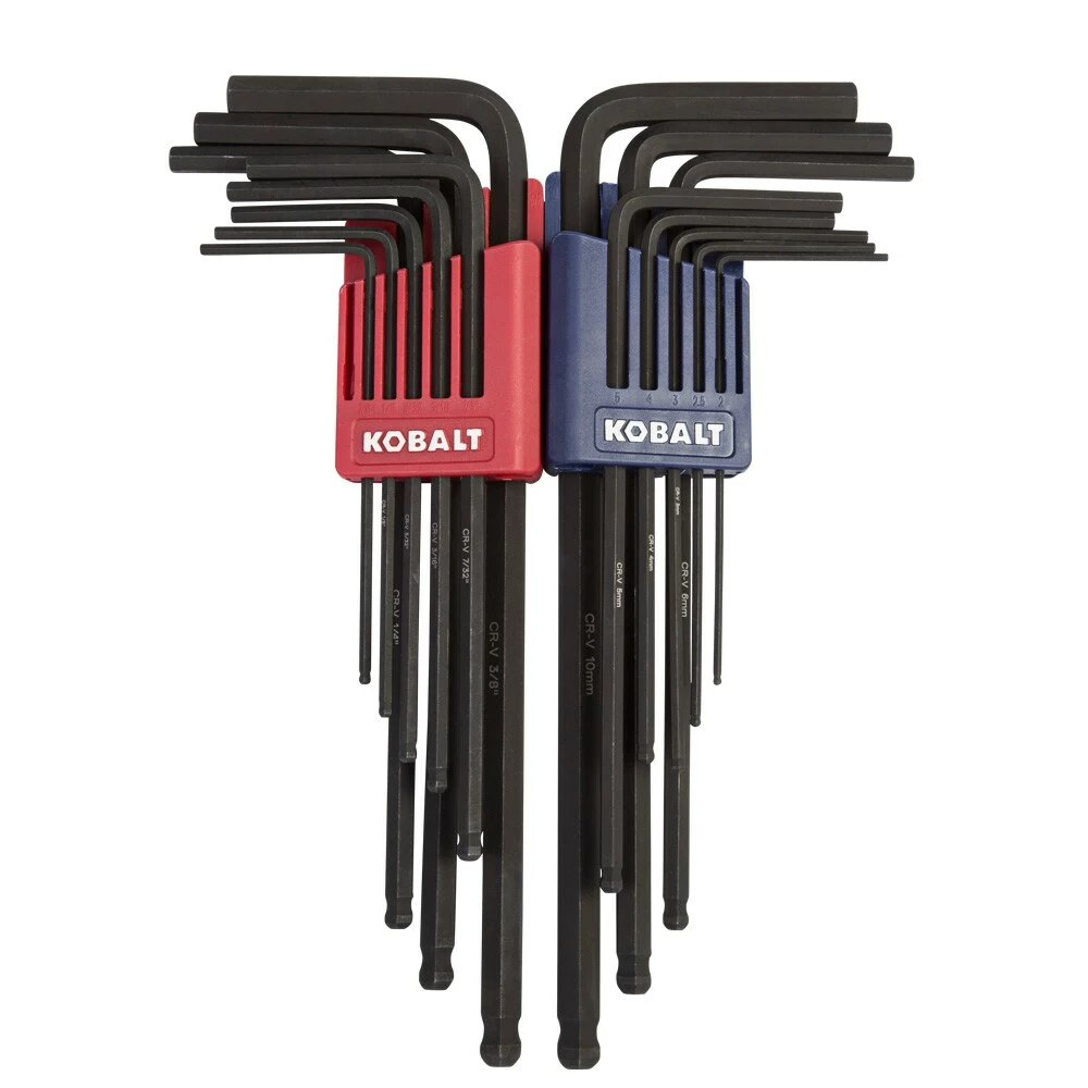 Kobalt 16-key Standard (Sae) and Metric Combination Hex Key Set - Hand Tools - Image 2