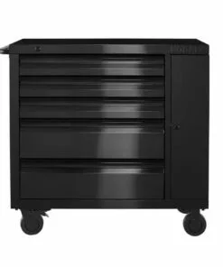 Kobalt 3000 Series 41-in W x 41-in H 5-Drawer Stainless Steel Rolling Tool Cabinet (Black) - Tool Storage & Work Benches