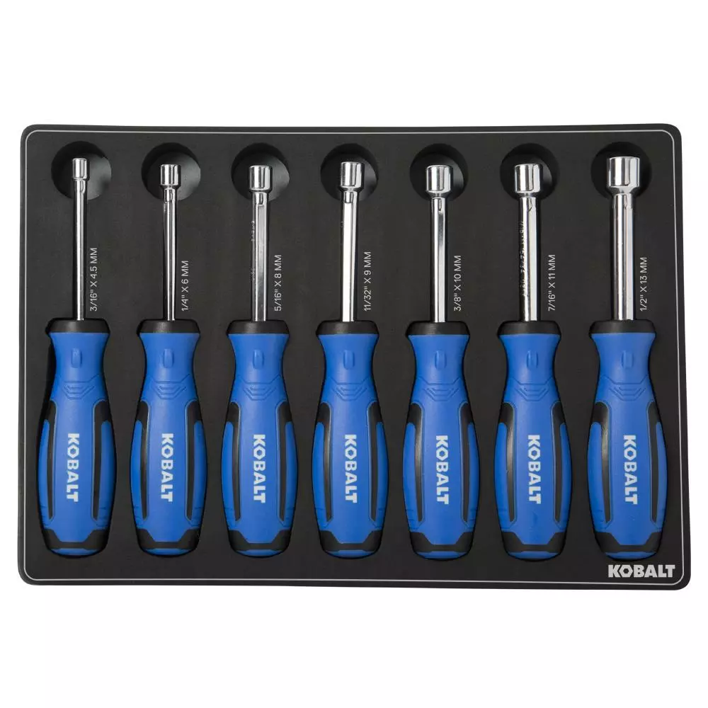 Kobalt 7-Piece Metric and SAE Spline Nut Driver Set - Hand Tools