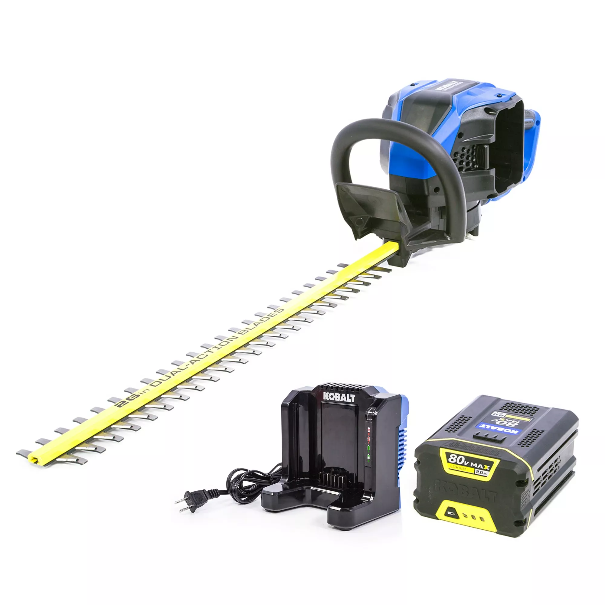 Kobalt 80-Volt Max 26-in Dual Cordless Electric Hedge Trimmer (Battery & Charger Included) - Outdoor Tools & Equipment