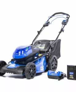 Kobalt 40-Volt Max Brushless 20-in Self-propelled Cordless Electric Lawn Mower 5 Ah (Battery and Charger Included) - Outdoor Tools & Equipment