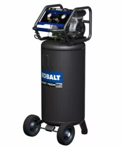 Kobalt Quiet Tech 26-Gallon Single Stage Portable Corded Electric Vertical Air Compressor - Air Tools & Compressors