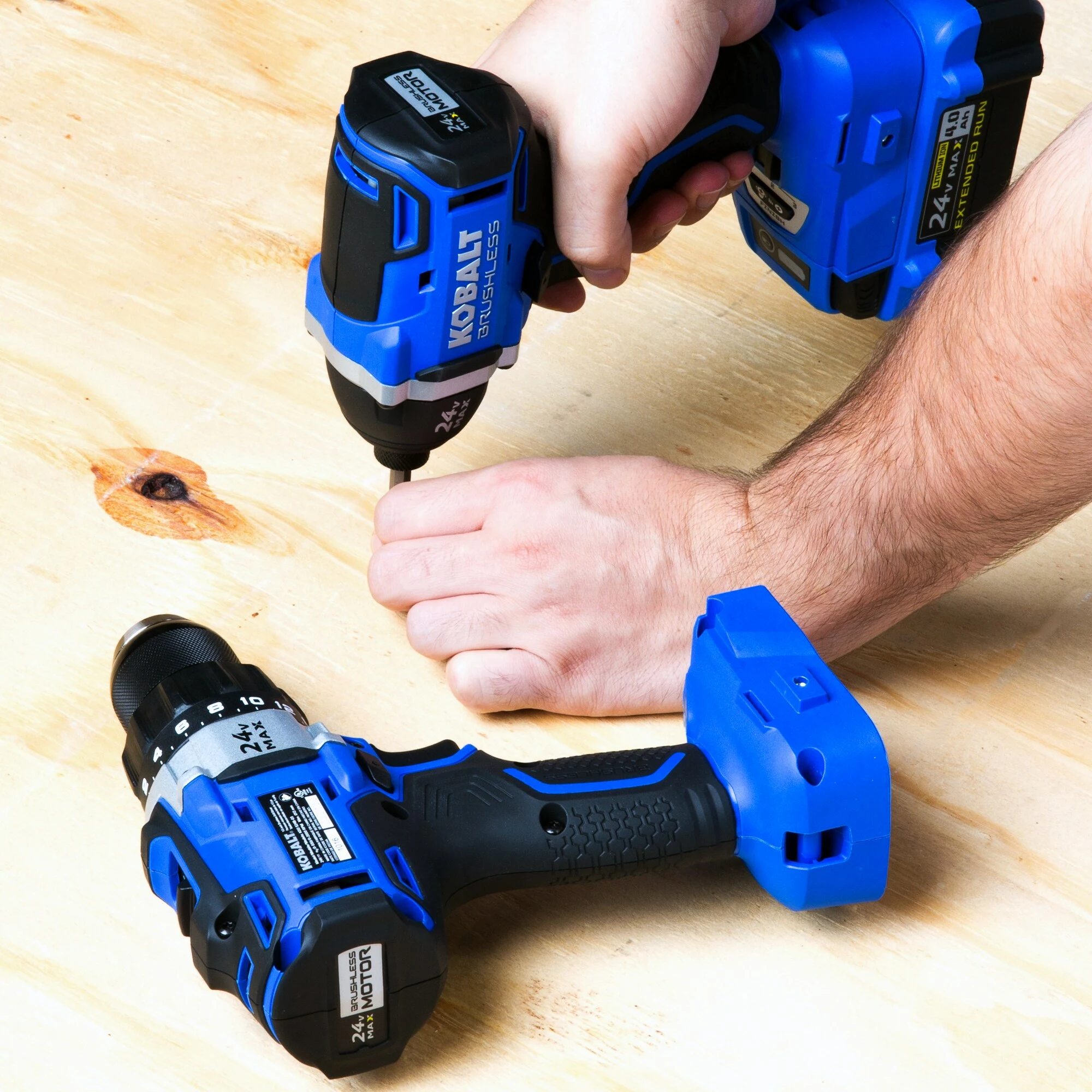 Kobalt 2-Tool 24-Volt Max Brushless Power Tool Combo Kit with Soft Case (1-Battery Included and Charger Included) - Power Tools - Image 10