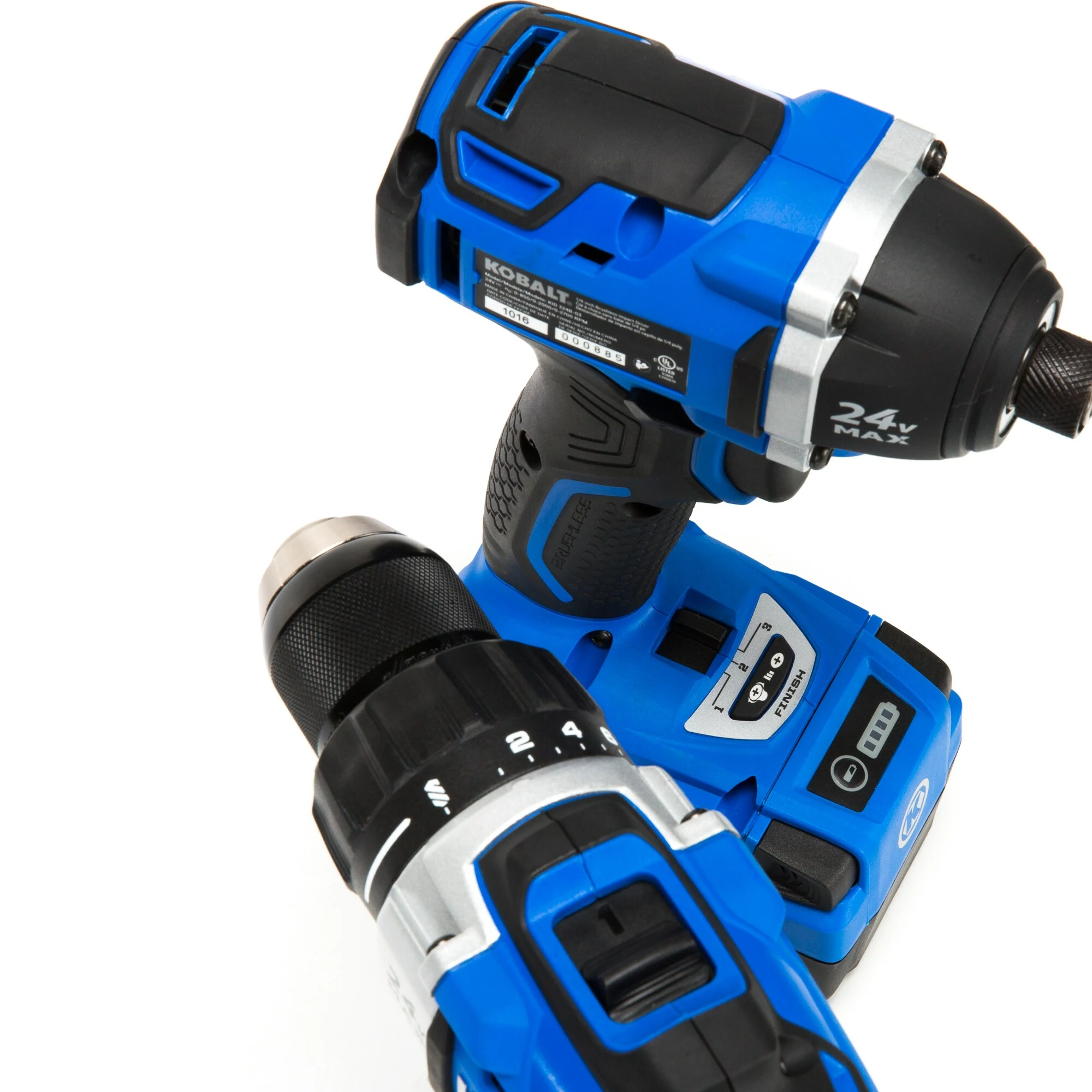 Kobalt 2-Tool 24-Volt Max Brushless Power Tool Combo Kit with Soft Case (1-Battery Included and Charger Included) - Power Tools - Image 9