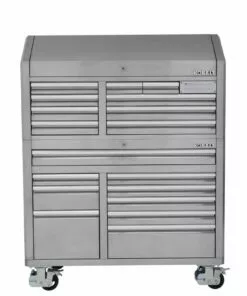 Kobalt 3000 Series 53-in W x 68.7-in H 18-Drawer Stainless Steel Rolling Tool Cabinet (Stainless Steel) - Tool Storage & Work Benches