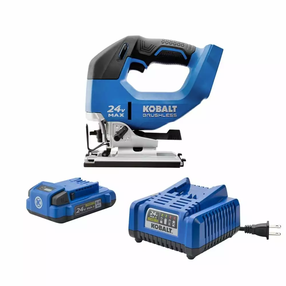 Kobalt 24-Volt Max Brushless Variable Speed Keyless Cordless Jigsaw(Battery Included) - Power Tools