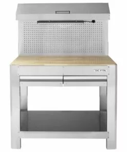 Kobalt 45-in W x 36-in H 2-Drawer Wood Work Bench - Tool Storage & Work Benches