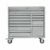 Kobalt 3000 Series 41-in W x 41-in H 11-Drawer Stainless Steel Rolling Tool Cabinet (Stainless Steel) - Tool Storage & Work Benches
