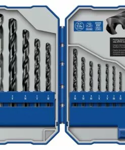 Kobalt 14-Piece Assorted Set Black Oxide Coated Hss Twist Drill Bit Set - Power Tool Accessories