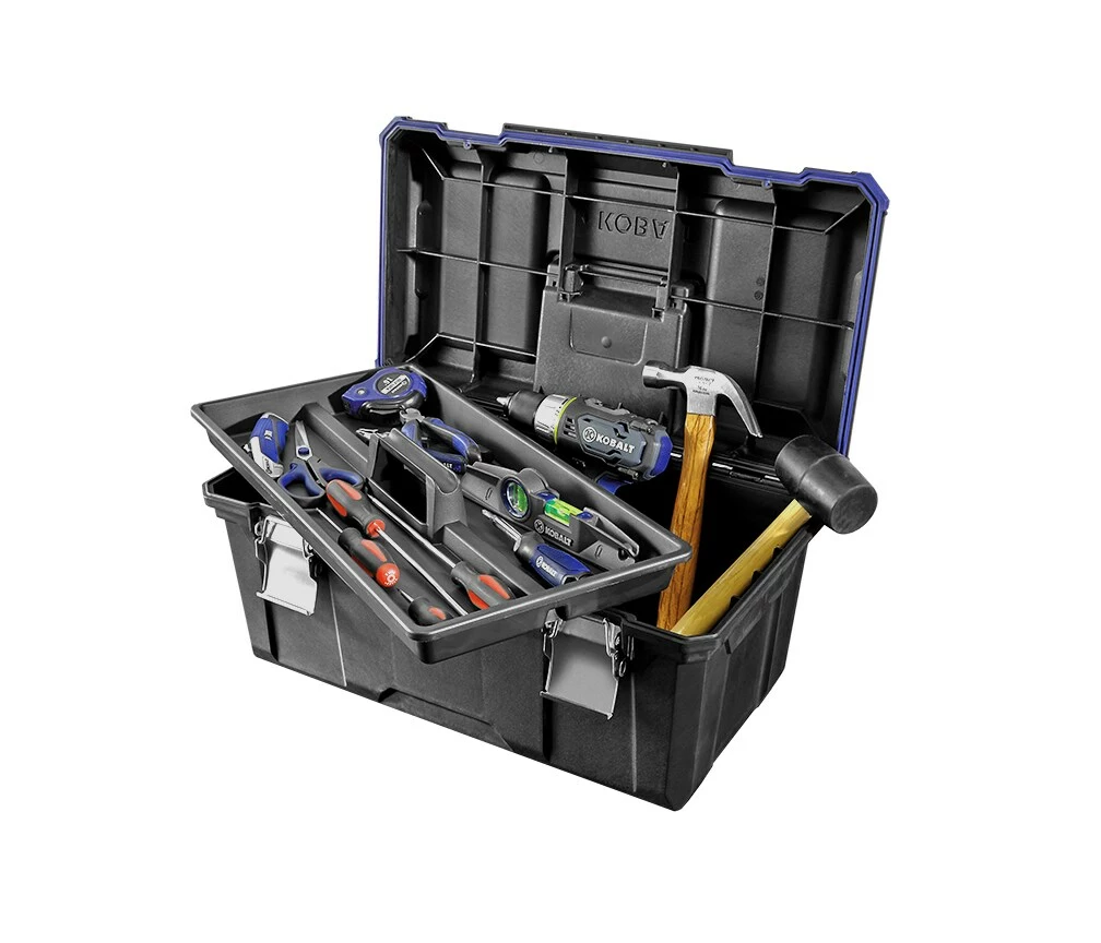 Kobalt Zerust 22-in Black Plastic Lockable Tool Box - Tool Storage & Work Benches - Image 3
