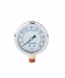 Kobalt 1/4 In. 200-PSI Filled Bottom Mount -Gauge - Air Tools & Compressors