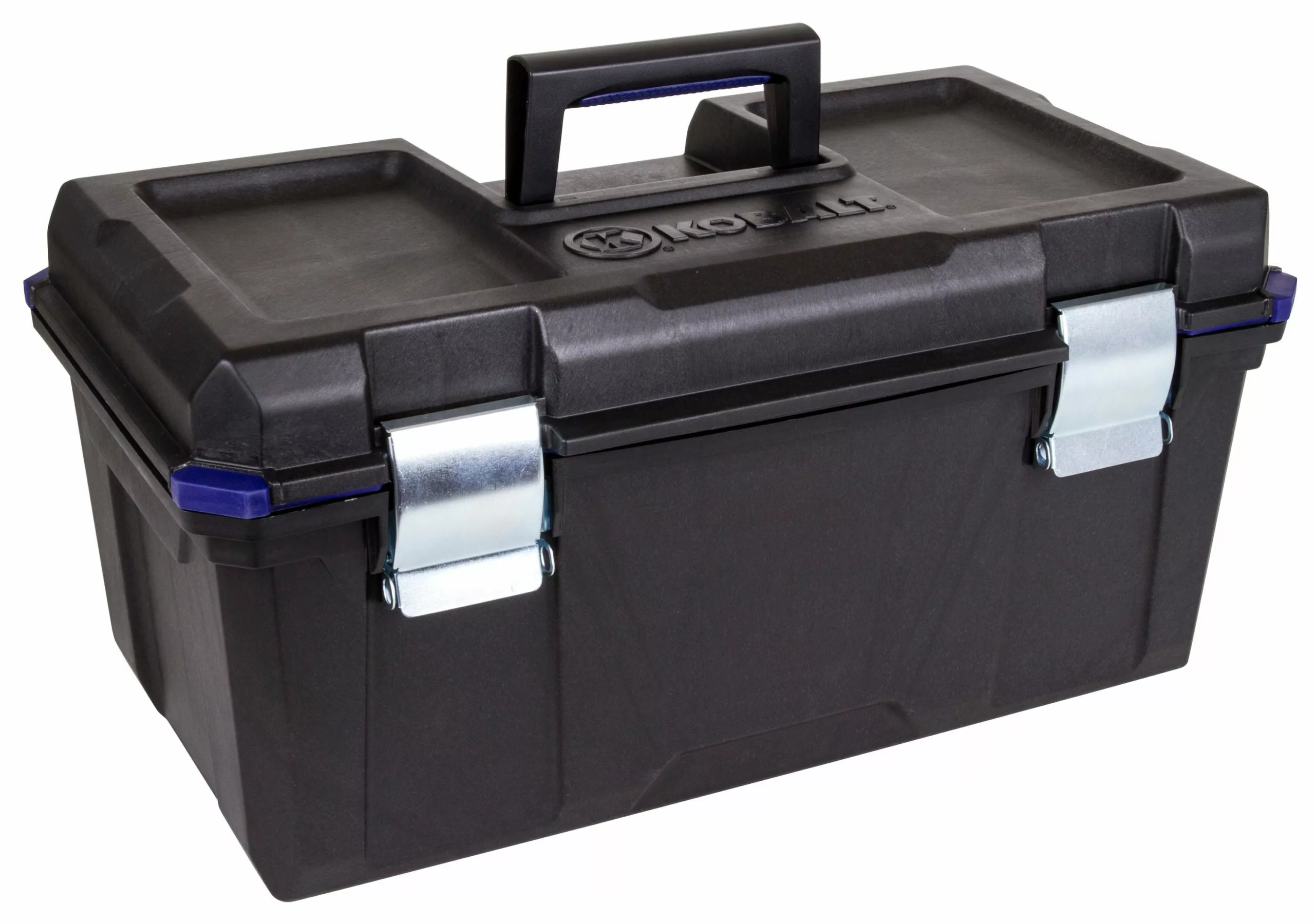 Kobalt Zerust 22-in Black Plastic Lockable Tool Box - Tool Storage & Work Benches