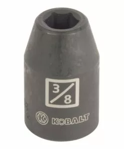 Kobalt -Piece Standard (SAE) 1/2-in Drive 3/8-in 6-Point Impact Socket - Hand Tools