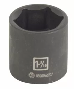 Kobalt Standard (SAE) 1/2-in Drive 1-3/16-in 6-Point Impact Socket - Hand Tools