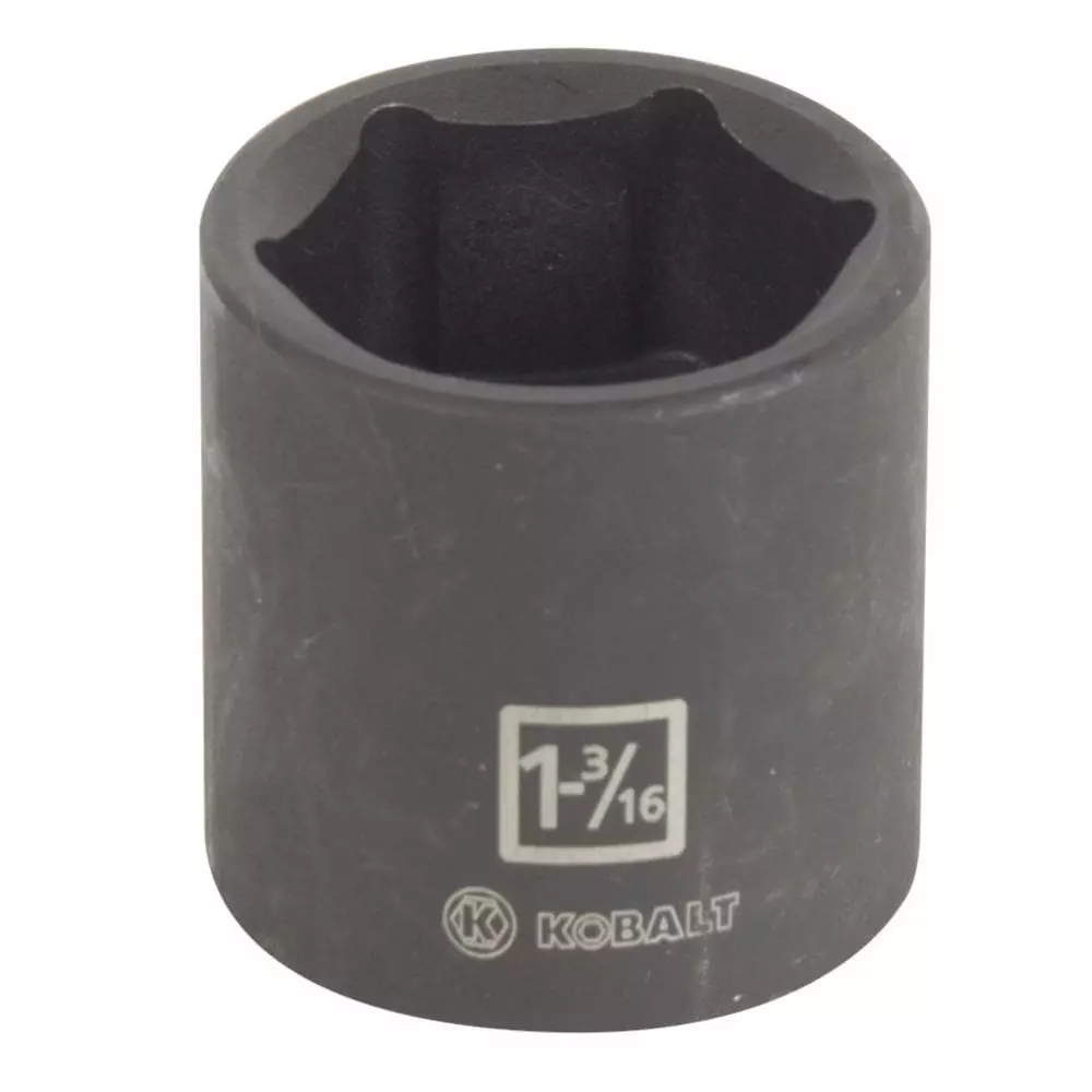 Kobalt Standard (SAE) 1/2-in Drive 1-3/16-in 6-Point Impact Socket - Hand Tools