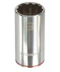 Kobalt Standard (SAE) 1/2-in Drive 12-point 1-1/8-in Deep Socket - Hand Tools