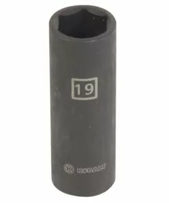 Kobalt Metric 1/2-in Drive 19mm 6-Point Impact Socket - Hand Tools