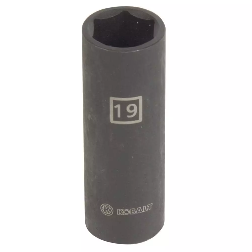 Kobalt Metric 1/2-in Drive 19mm 6-Point Impact Socket - Hand Tools