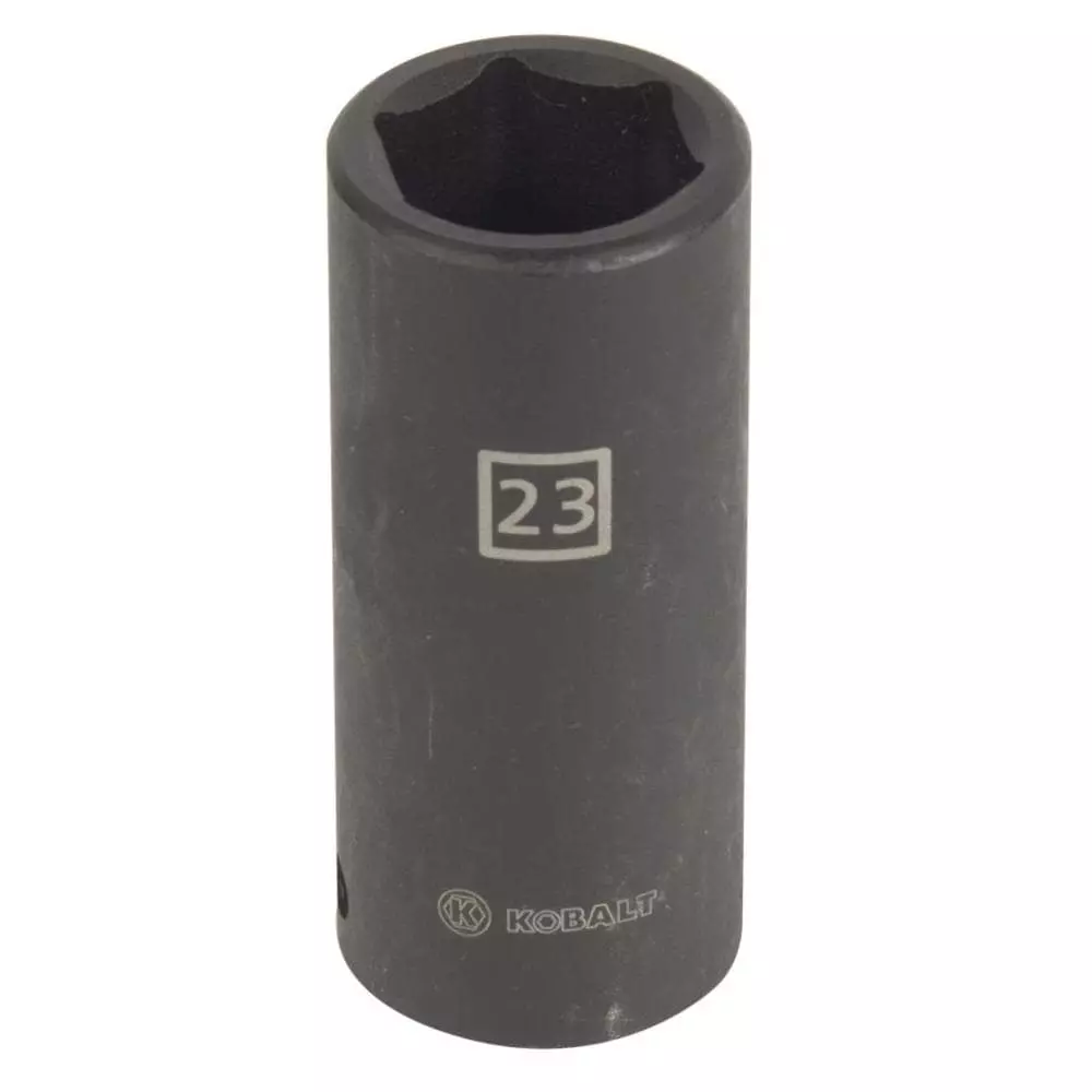 Kobalt Metric 1/2-in Drive 23mm 6-Point Impact Socket - Hand Tools